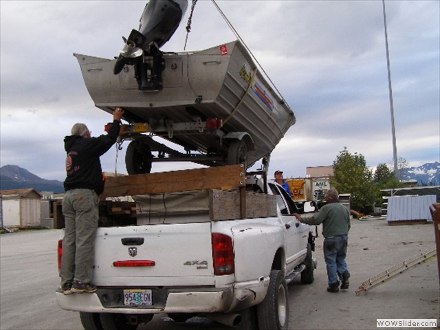 Duane, David and Rick on the Loading team in Valdez