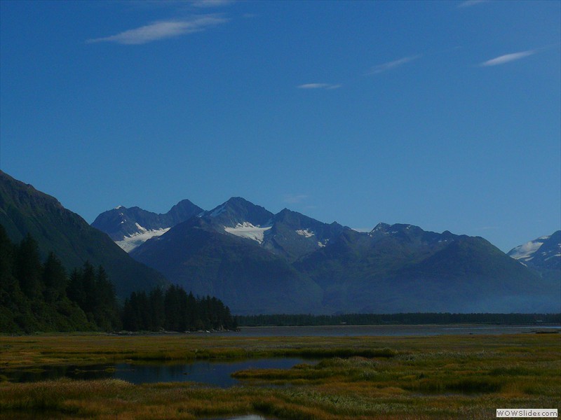 Glacier view from camp site