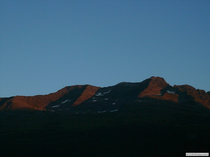 Sunrise on the mountains