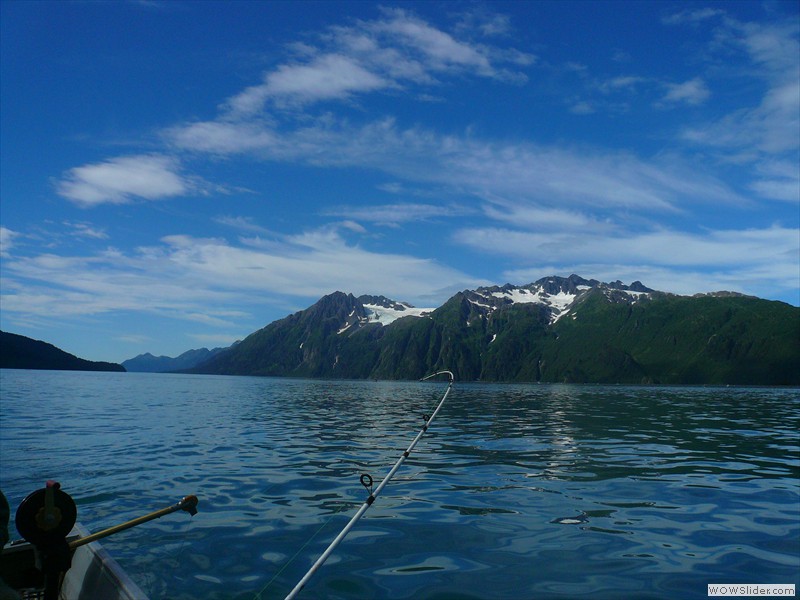 Mountain view from the boat