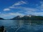 Mountain view from the boat